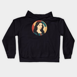 Renaissance Woman Who Really Wishes She Was Somewhere Else Kids Hoodie